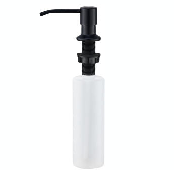 ABS black sink soap dispenser modern design for kitchen