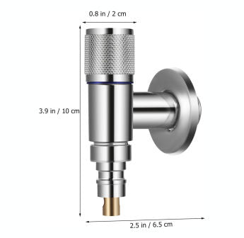 Atmos laundry angle valve chrome finish with easy installation