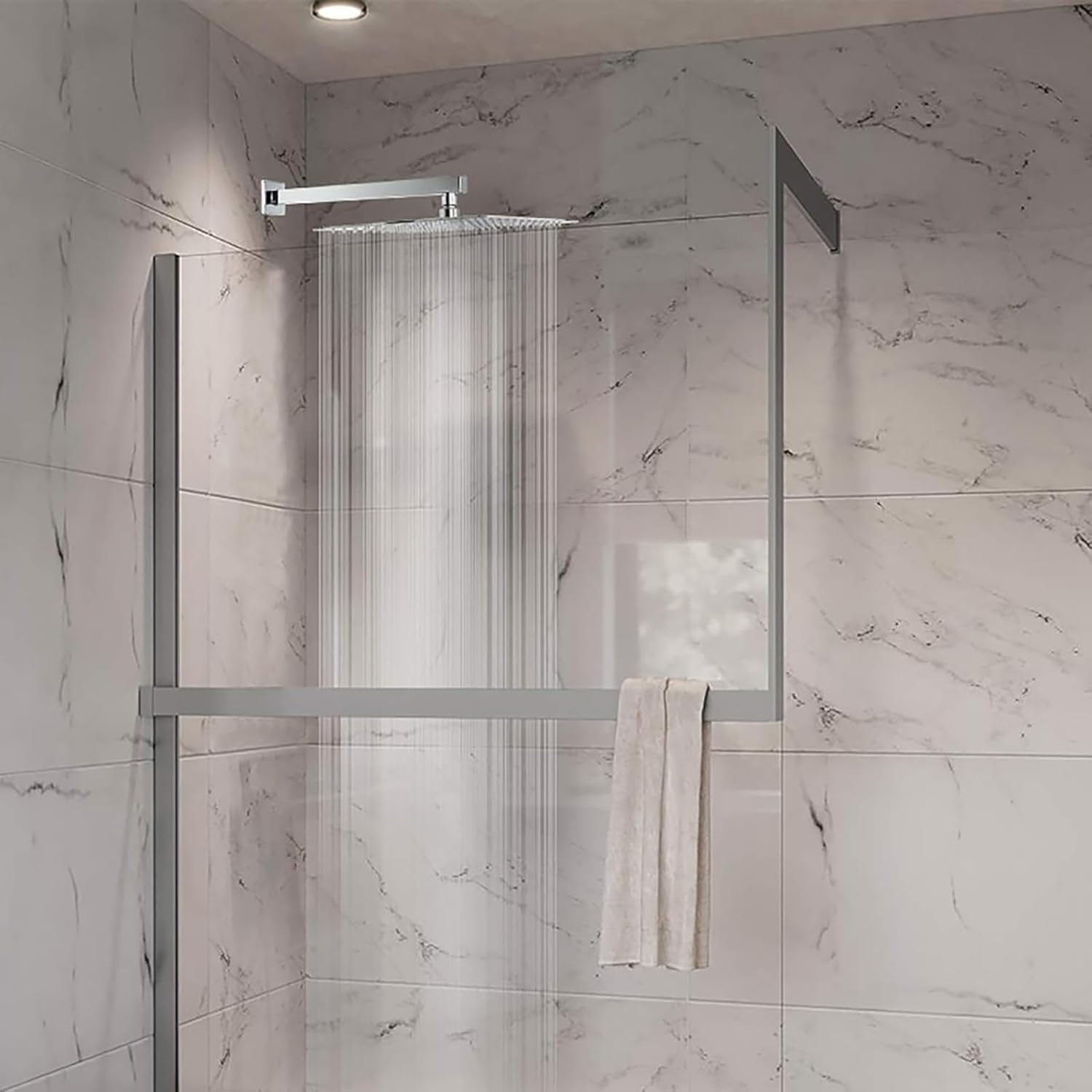 Hyenas 8x8 Inch High Flow Ultra Shower Head  (Chrome)